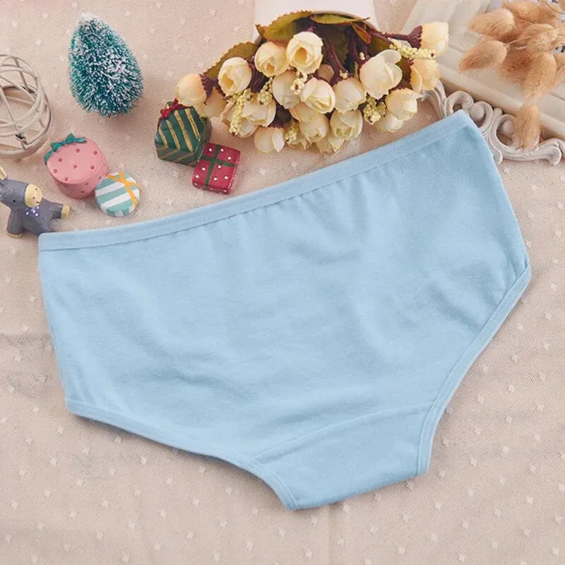 7Pcs/Lot Women's Panties Cotton Plus Size Underwear Girls Briefs Breathable Solid Color Panty Underpant Female Lingerie M-4XL