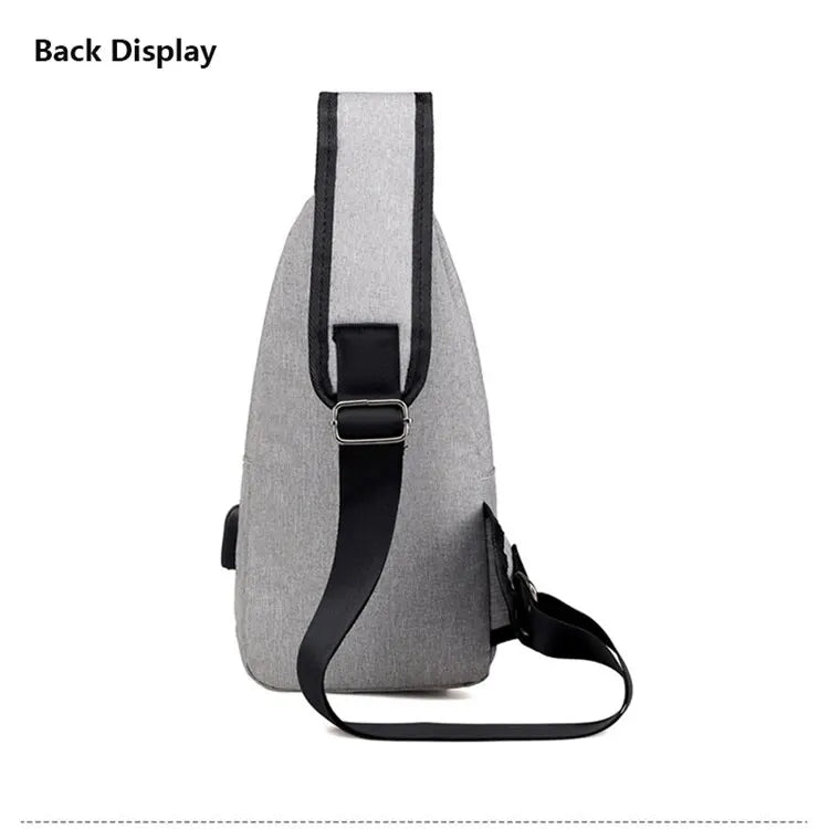 Clearance_New Multifunctional Crossbody Bag Usb Charging Leisure Sports Large Capacity Chest Bag For Men_Continuous updates