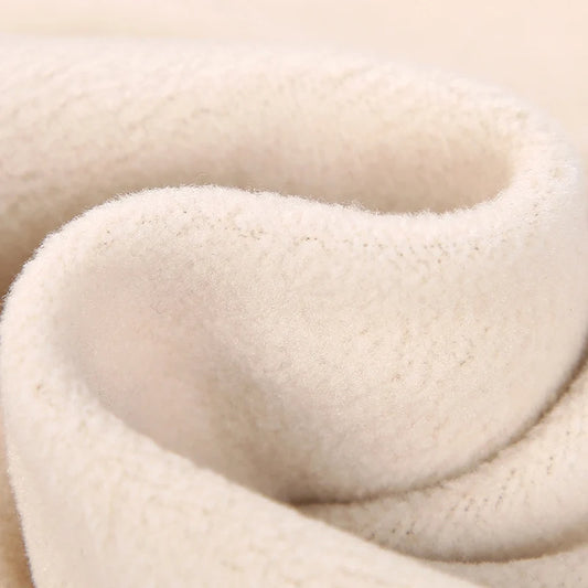 Autumn and winter children's solid color sports plus velvet pants boys and girls comfortable leisure warm sports fashion pants.