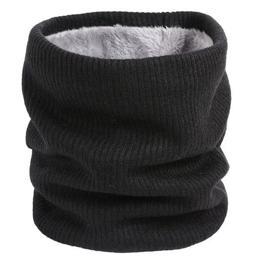 Unisex Winter Knitted Scarves for Boys Girls Women Men Warm Kids Thick Elastic Mufflers Children Neck Warmer Cotton Baby Scarf