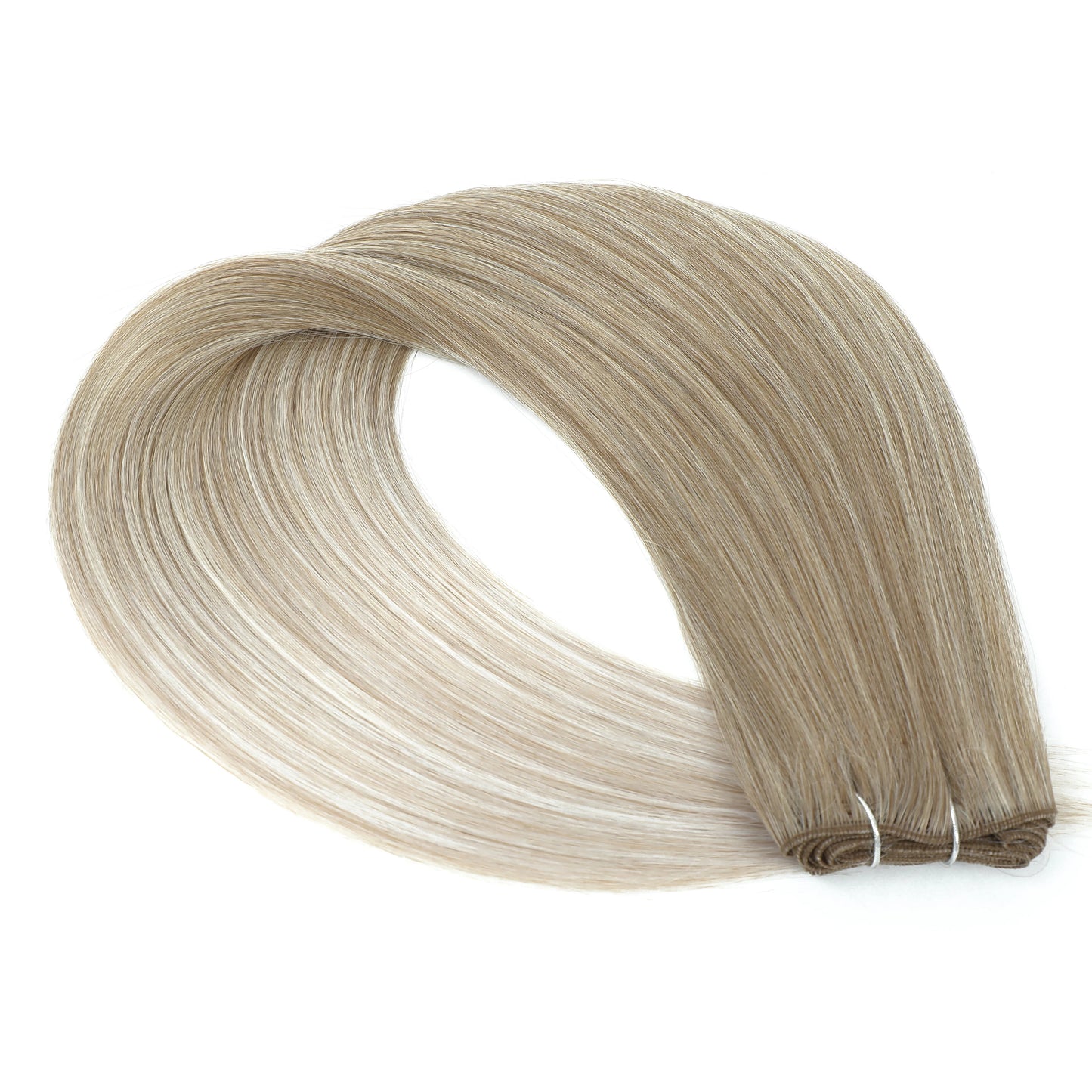 Straight Hair Bundles Extensions Smooth Ombre Hair Weaving 36Inch Super Long Synthetic Straight Hair Bundles Full to End
