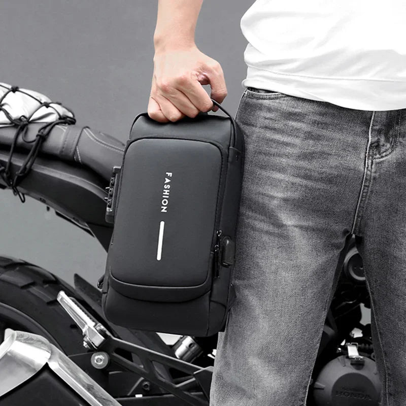 Desinger Multifunction Anti-theft USB Shoulder Crossbody Bag Travel Sling Pack Messenger Pack Chest Bag Male Luxury Brand Men