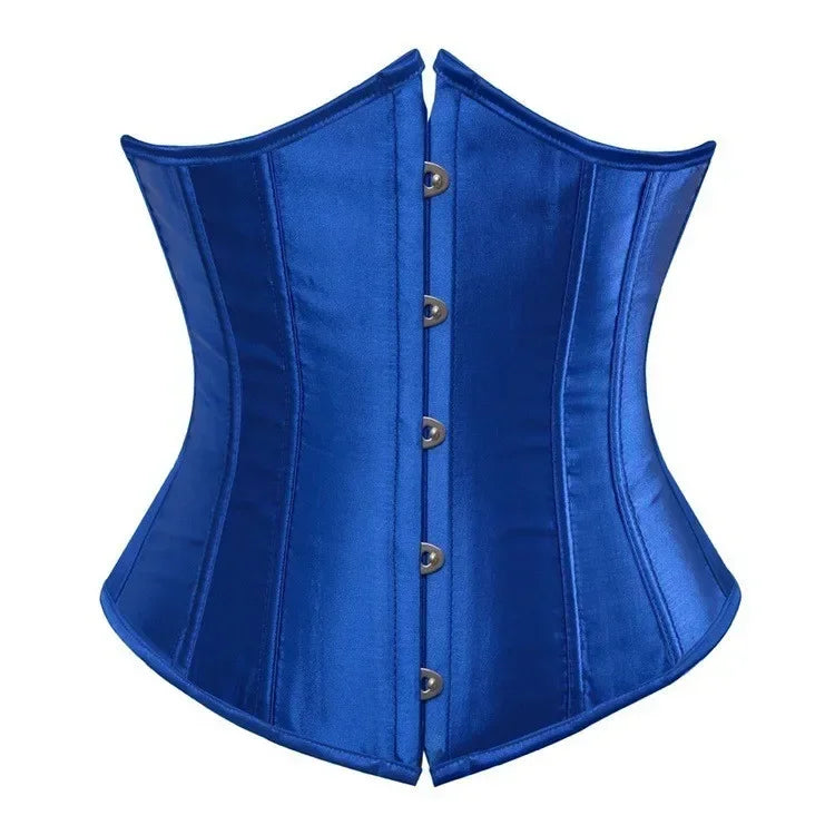 Underbust Corset Women Sexy Bustier Slimming Workout Shape Waist Trainer Girdles Cummerbunds Lace Up Corselet Lingerie Plus Size