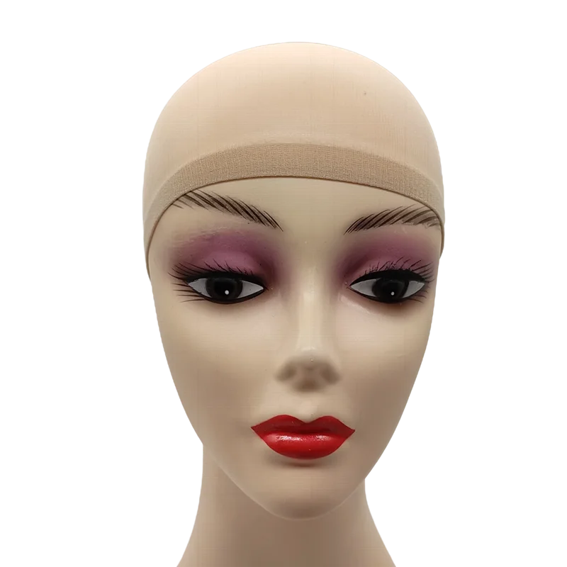 2pcs/Bag Top Stocking Wig Cap Hair Net For Weave Hair Wig Nets Black Brown Stretch Mesh Wig Cap For Making Wigs