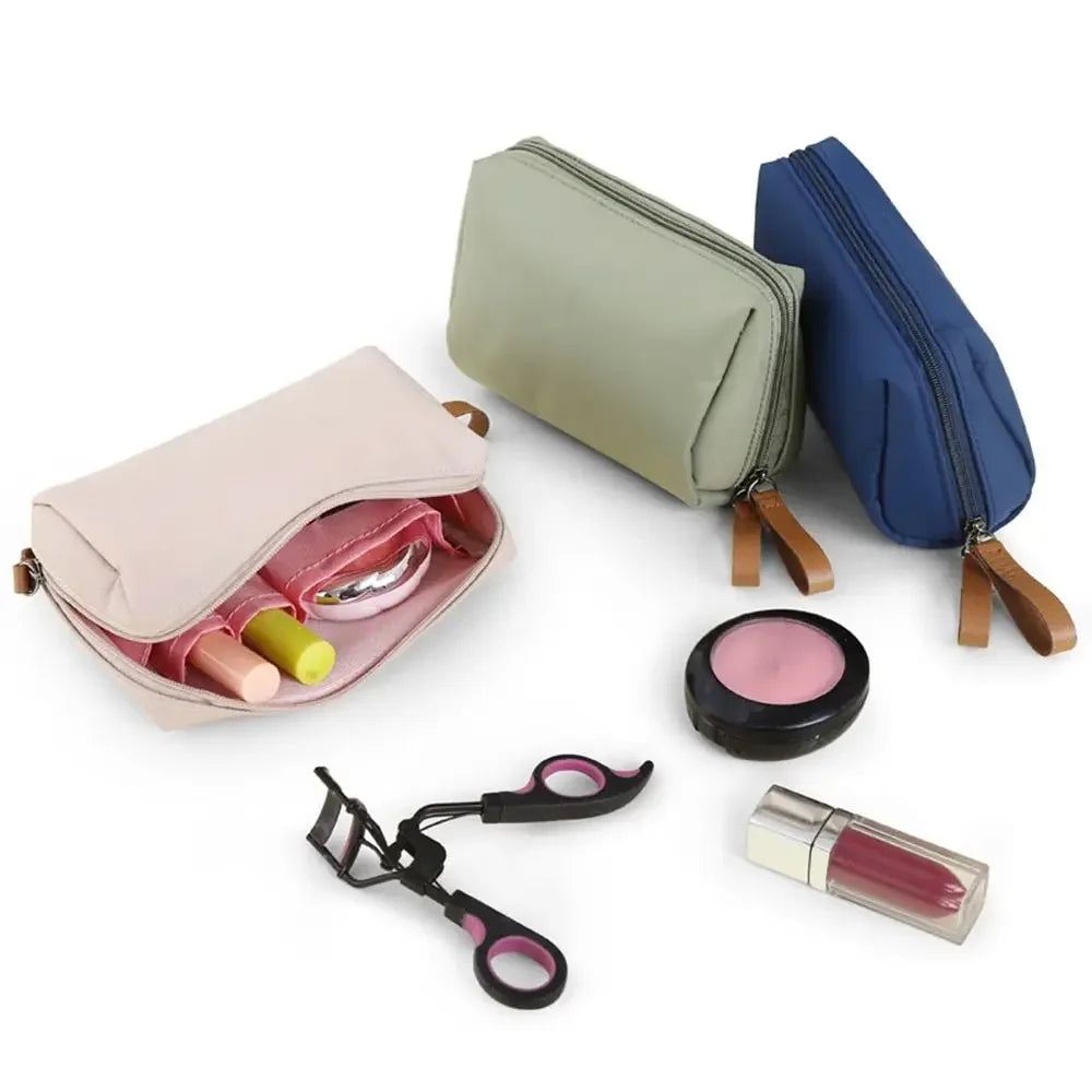 1PC Portable Women Makeup Bag Cosmetic Bag Coin Pouch Storage Bag Mini Lipstick Bag Small Bag Toiletry Bag Organizer Case