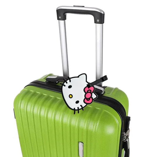 Hello Kitty Luggage Label Cute My Melody Luggage Tag Cartoon Suitcase ID Address Holder Baggage Boarding Portable