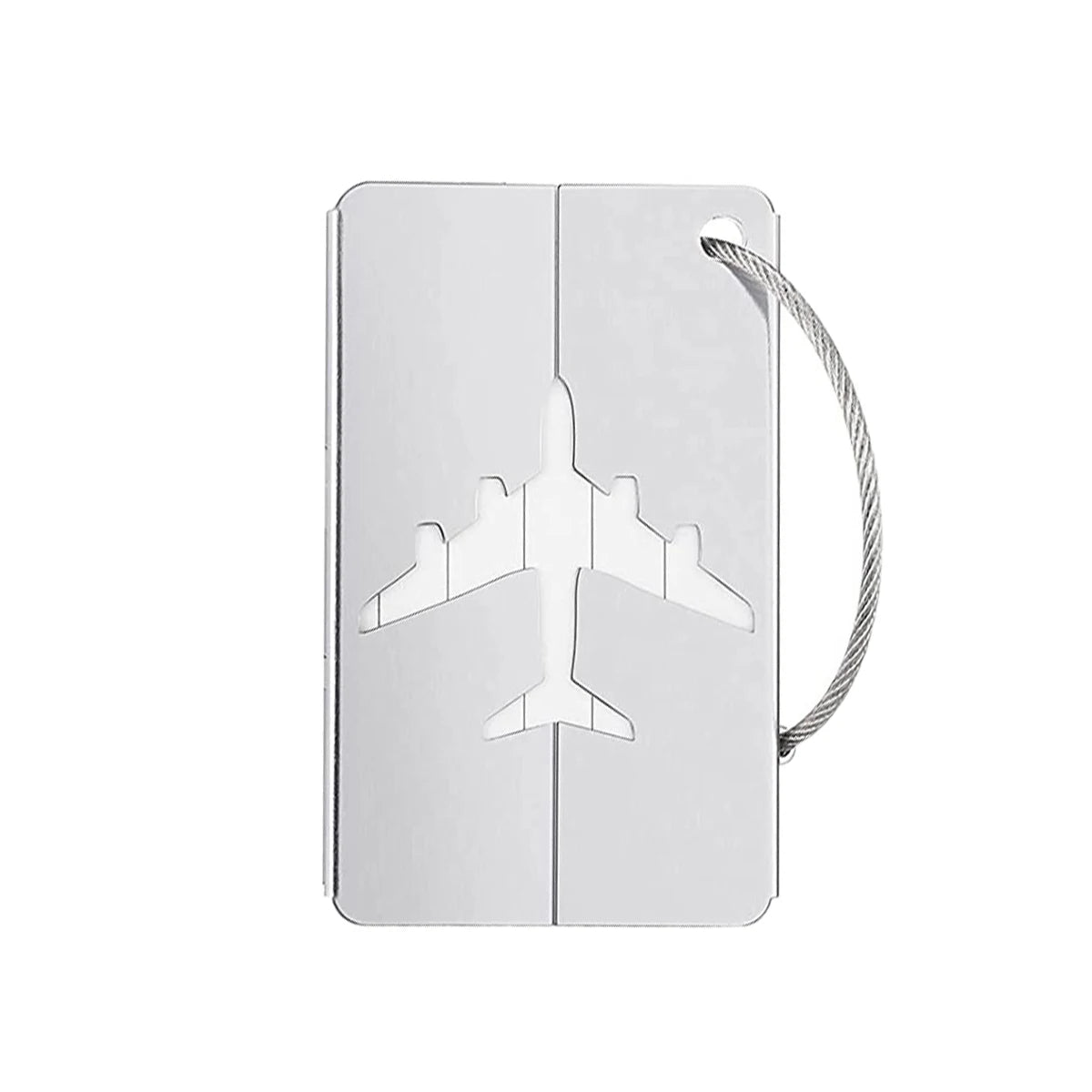 Aluminum Alloy Travel Luggage Tag Hanging Tag Suitcase Tag Plane With Name ID Cards Anti-lost Solid Color Travel Accessories.zmt