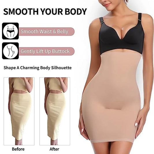 Women Half Slips for Under Dresses High Waist Underskirt New Skirt Tummy Control Body Shaper Butt Lifter Slimming Underwear