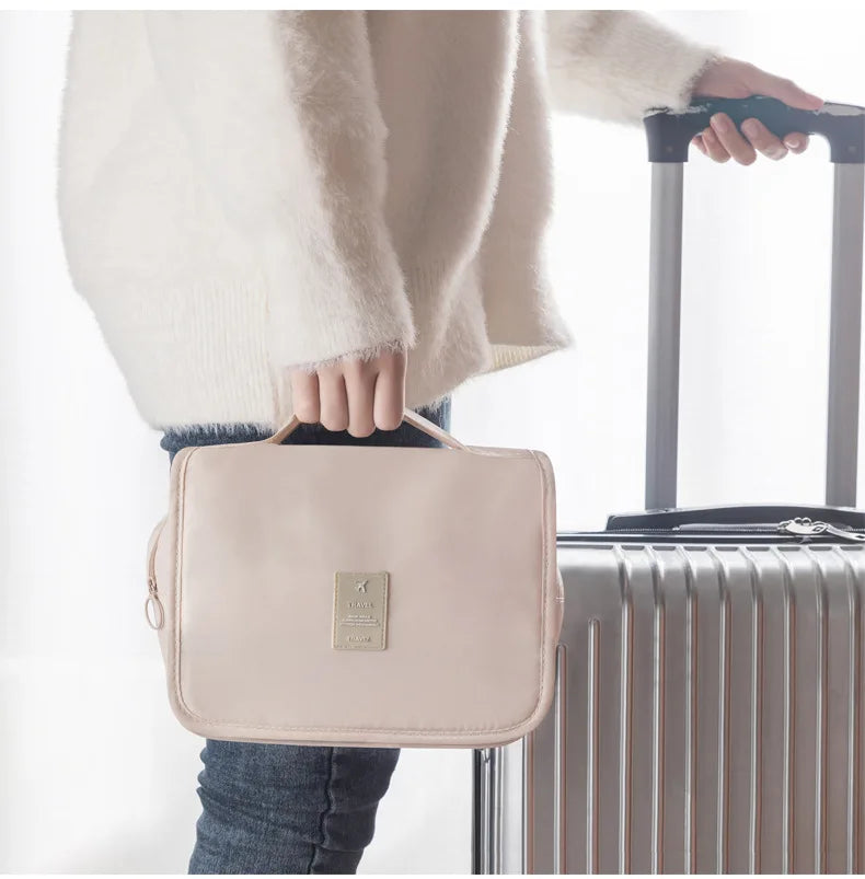 Makeup Bag Travel Cosmetic Bags Toiletries Organizer Waterproof Storage Neceser Bathroom Hook Wash Pouch High Quality Women