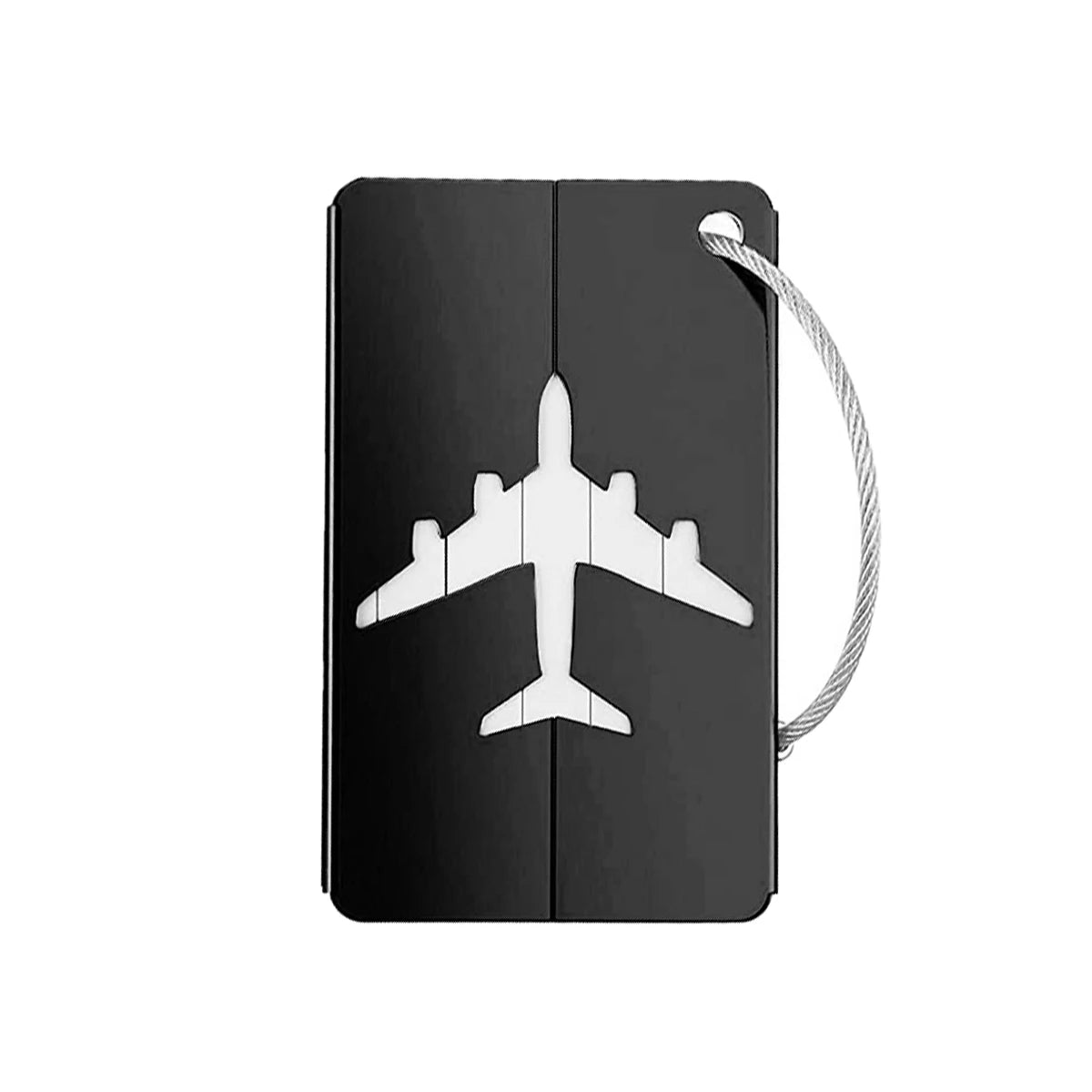 Aluminum Alloy Travel Luggage Tag Hanging Tag Suitcase Tag Plane With Name ID Cards Anti-lost Solid Color Travel Accessories.zmt
