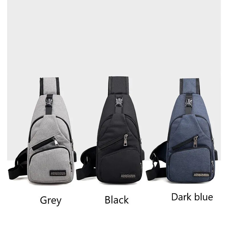 Clearance_New Multifunctional Crossbody Bag Usb Charging Leisure Sports Large Capacity Chest Bag For Men_Continuous updates