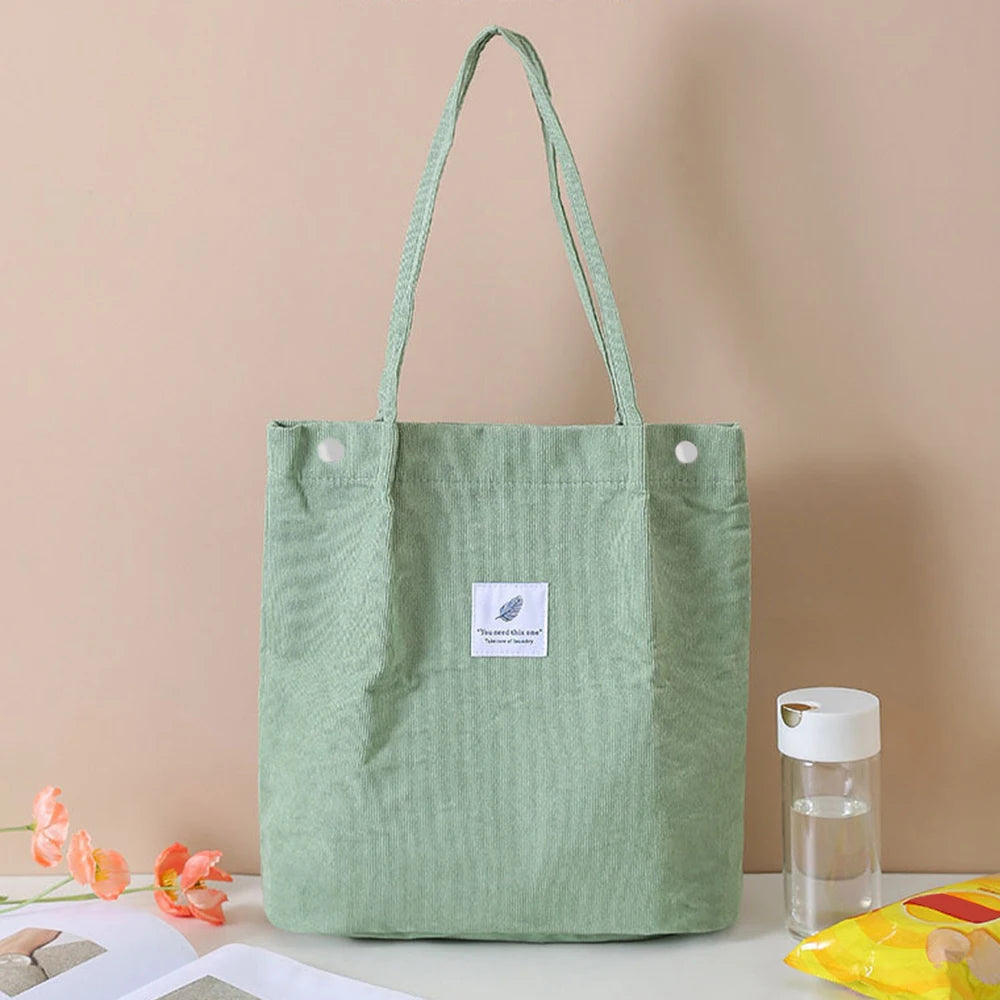 2024 New Women's Solid-Color Canvass Tote Bag Multi-Purpose Large Capacity Bag For Girls Kids Student School Shoulder Bag Female