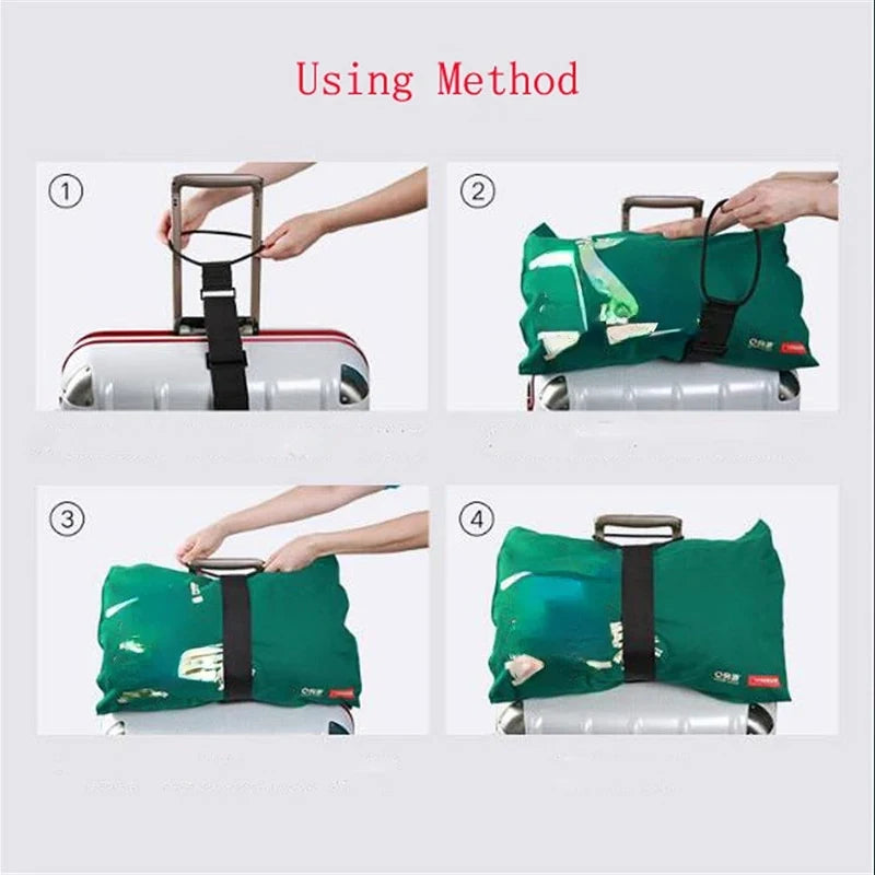 Elastic Adjustable Luggage Strap Carrier Strap Baggage Bungee Luggage Belts Suitcase Belt Travel Security Carry On Straps