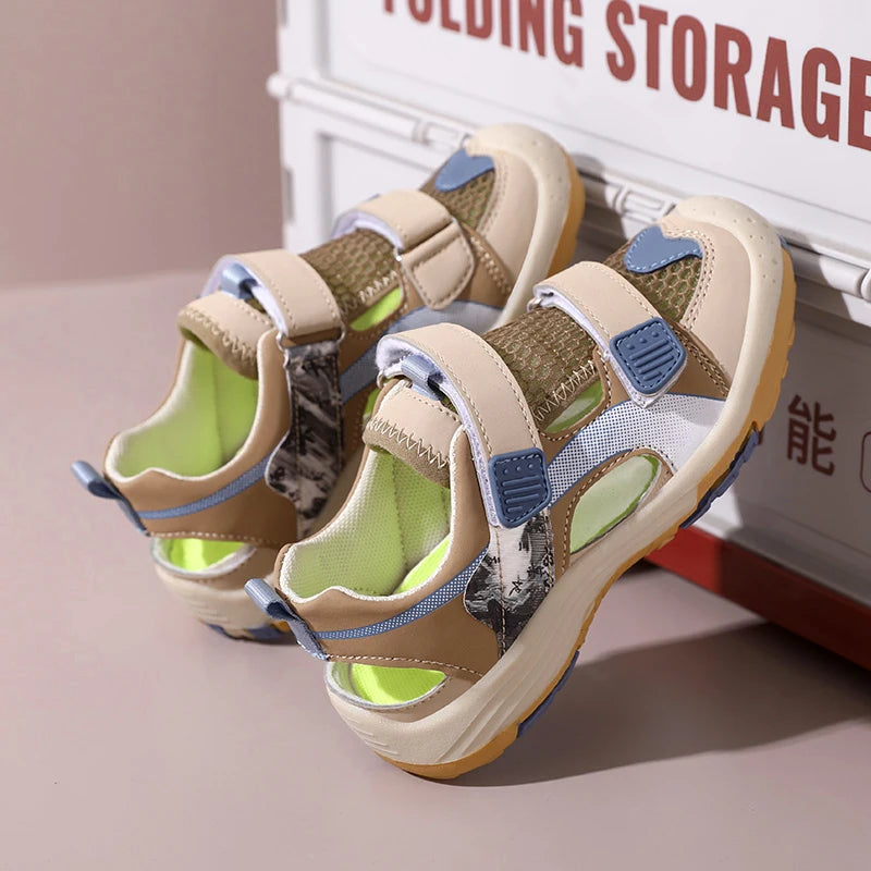 Children Shoes Boys Sandals Summer Shoes Sneaker Luxury Designer Non-slip Sports Casual Flat Boy Sandals Shoes
