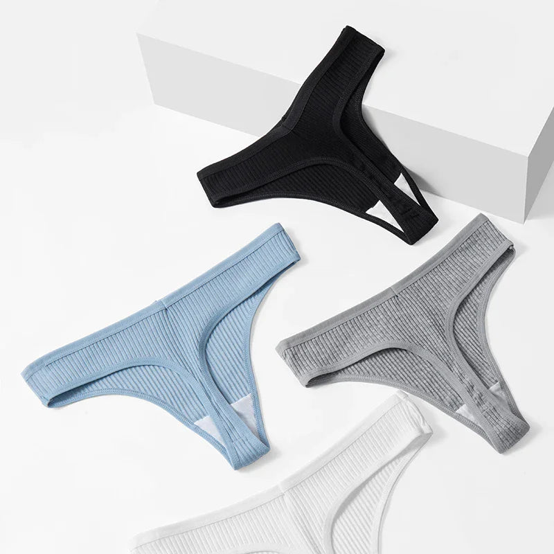 10Pcs/Set Women's New Thong Underwear Cotton Thread Underwear Fashionable Sexy Sports Pants Underwear Soft Comfortable Thong