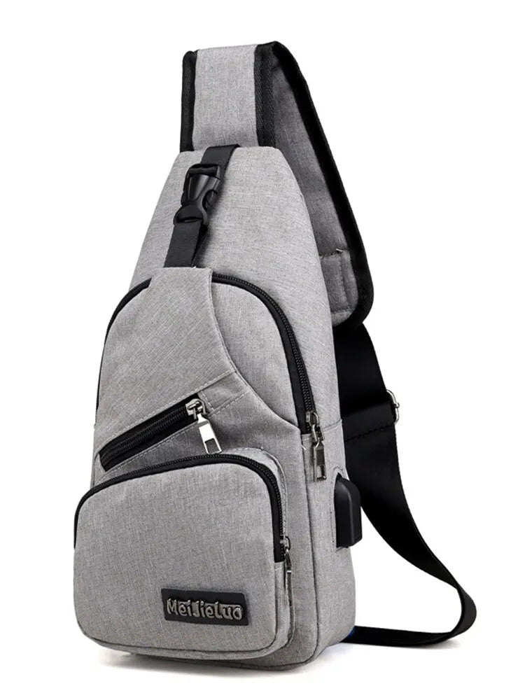 Clearance_New Multifunctional Crossbody Bag Usb Charging Leisure Sports Large Capacity Chest Bag For Men_Continuous updates