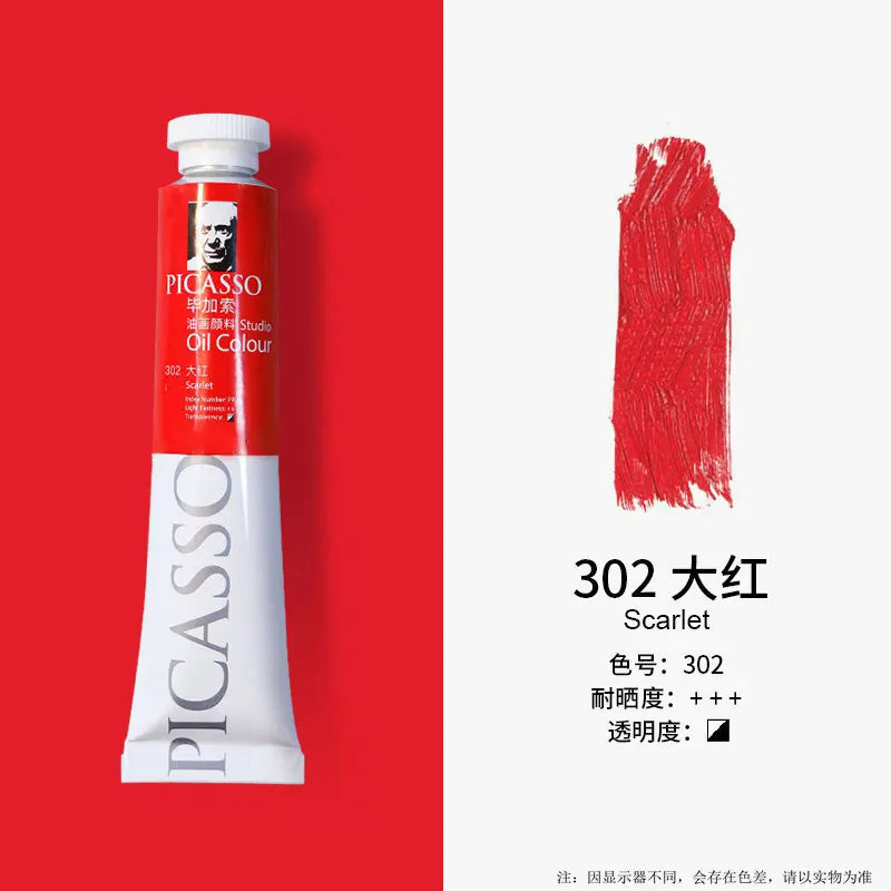 Phoenix 50ml Oil Paint High Saturation Faster Drying Time with Creamy Texture and Consistency for Artists, Students, Beginners