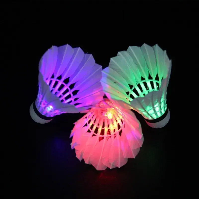 1/3/5pcs Lighting Badminton Dark Night Colorful LED Lighting Sport Badminton Light Spot Shuttle cock Accessories shuttlecock