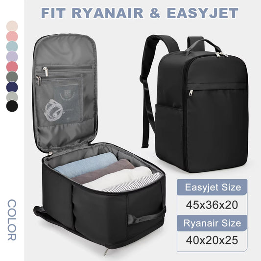 Ryanair Backpack 40x20x25 Cabin Bag, Hand Luggage Travel Backpack for Easyjet Cabin Bag 45x36x20, Laptop Backpack for Women/Men