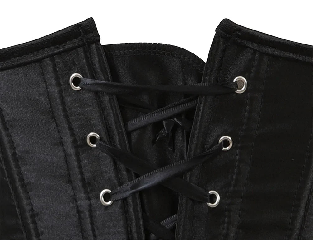 Underbust Corset Women Sexy Bustier Slimming Workout Shape Waist Trainer Girdles Cummerbunds Lace Up Corselet Lingerie Plus Size