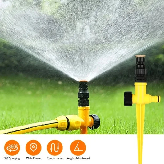 360° Rotation Automatic Garden Sprinkler - Perfect For Lawns,Farms,And Greenhouses!