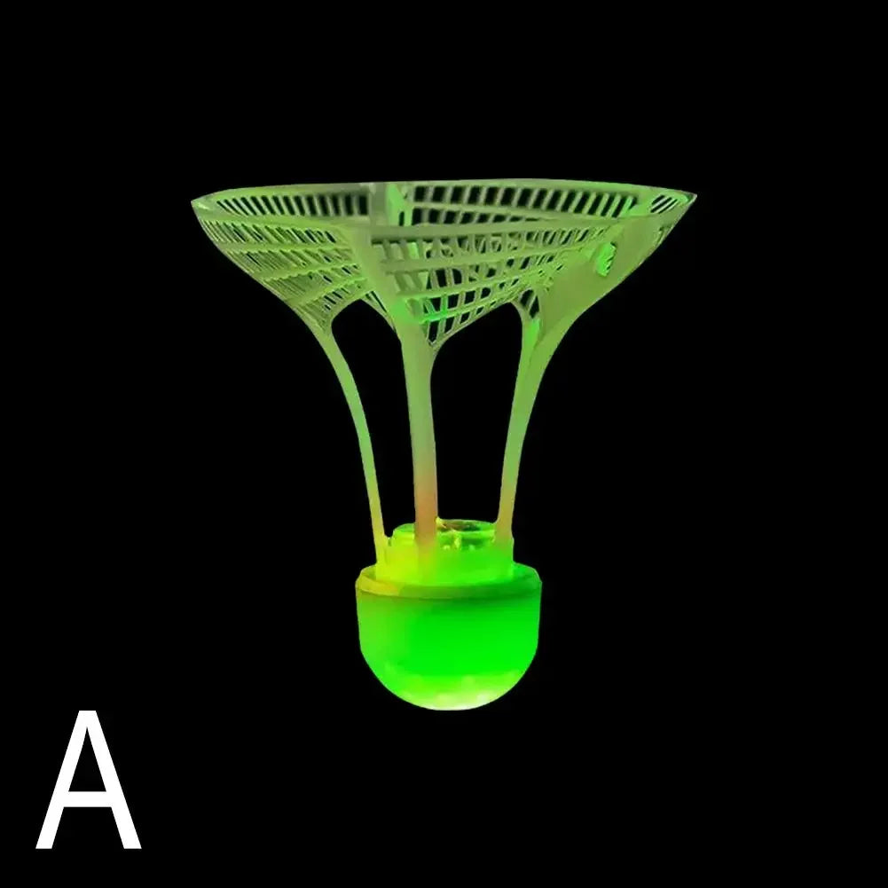 1pc Glow-In-The-Dark Windproof Badminton Shuttlecock Ball Wind Resistance Training Accessoires Night Outdoor Sport Supplies