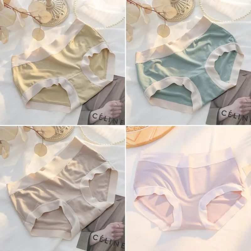 M-XL Women's Modal Panties Seamless Underwear Cotton Breathable Female Underpants Girls Briefs Plus Size Sexy Intimates Lingerie