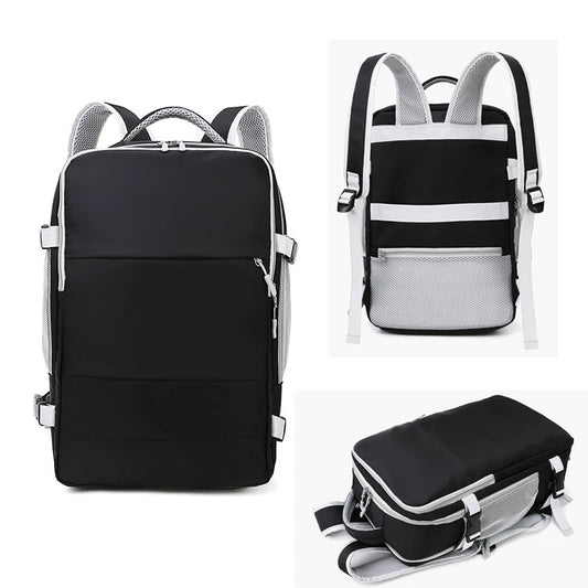 Large Capacity Backpack Waterproof Travel Bag Multi-functional USB Luggage Bag Unisex Fashion Laptop Backpack