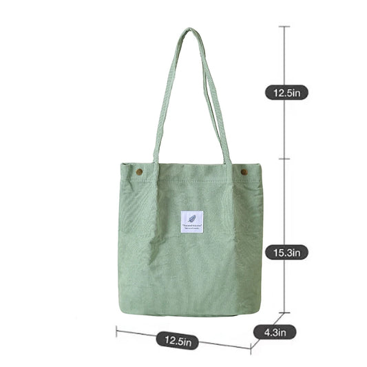 2024 New Women's Solid-Color Canvass Tote Bag Multi-Purpose Large Capacity Bag For Girls Kids Student School Shoulder Bag Female