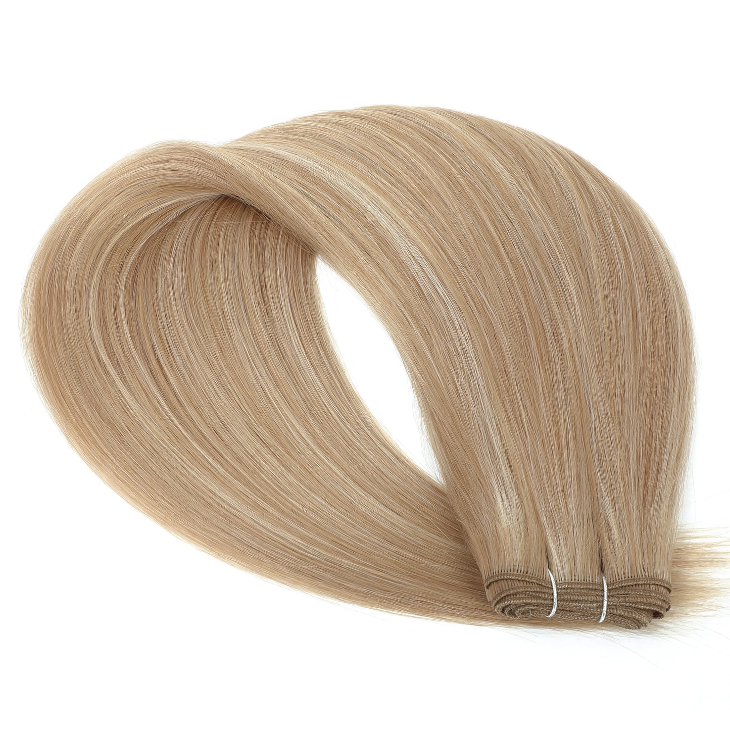 Straight Hair Bundles Extensions Smooth Ombre Hair Weaving 36Inch Super Long Synthetic Straight Hair Bundles Full to End