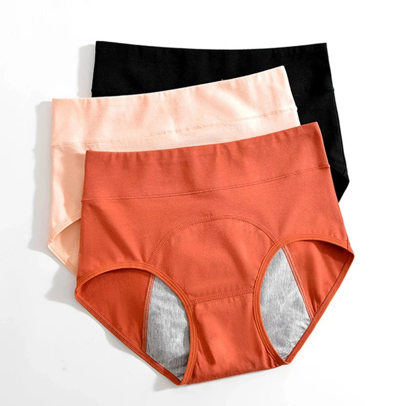 Panties for Menstruation Cotton Menstrual Panties High Waist Period Underwear Culotte Menstruelle Leak Proof Bragas Menstruales
