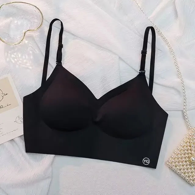 Clearance_UBAU Summer Sexy Bra Women's Slim U-shaped Seamless Backless Underwear Triangle Cup Gathering Bra Women's Sexy Lingeri