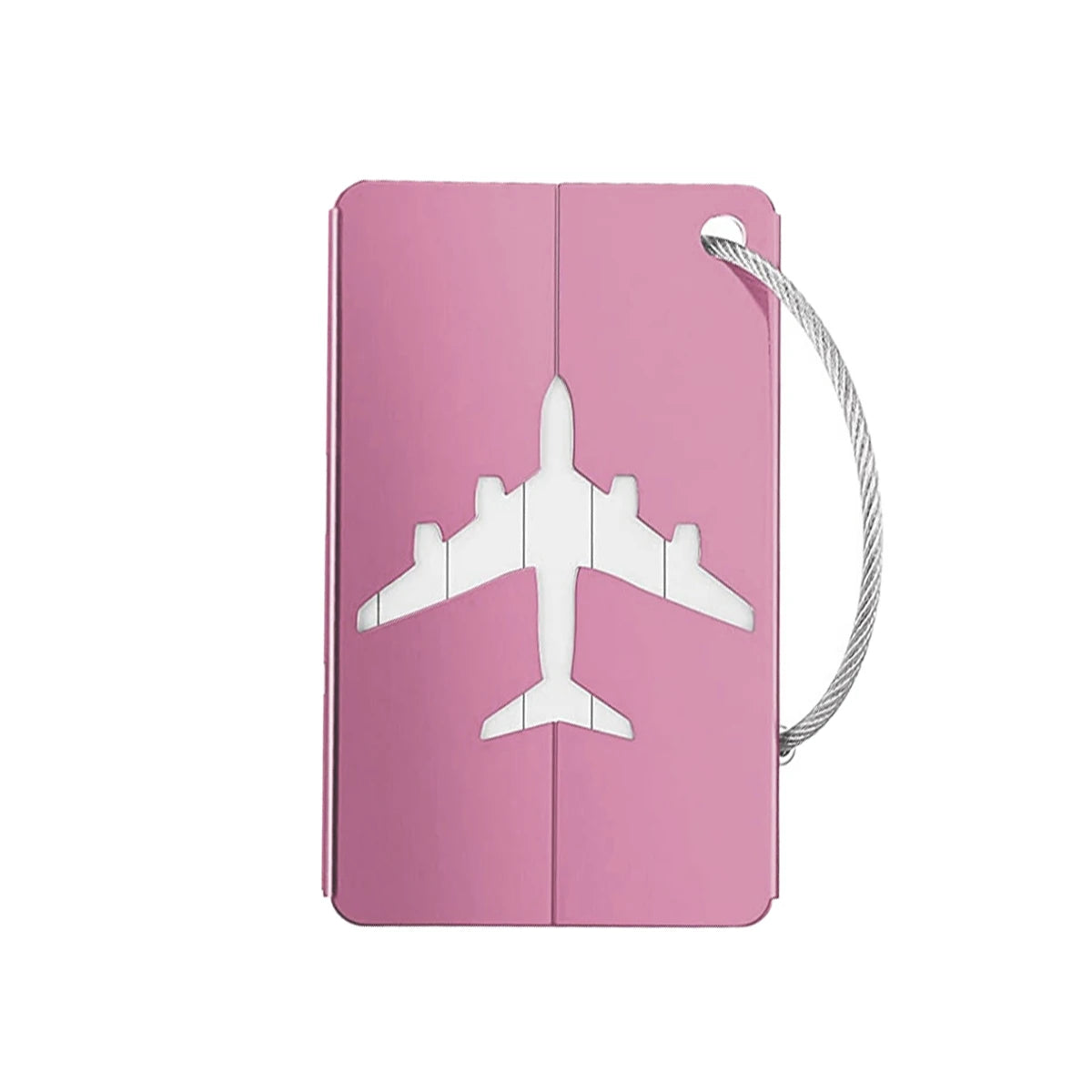 Aluminum Alloy Travel Luggage Tag Hanging Tag Suitcase Tag Plane With Name ID Cards Anti-lost Solid Color Travel Accessories.zmt