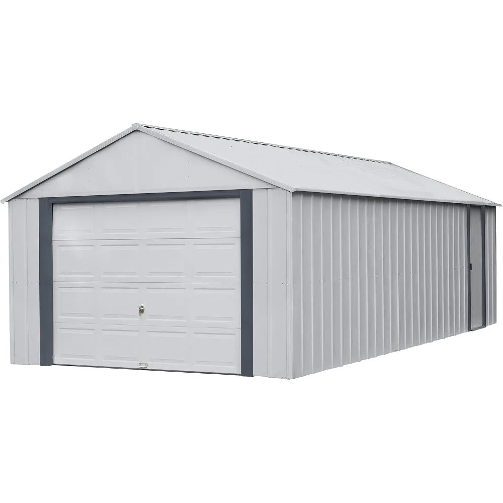 Galvanized Steel Wall Storage for Building, Ultra-High Wall, Storage Shed with Ultra Wide Rolling Shutter Door, 12 in x 24 in