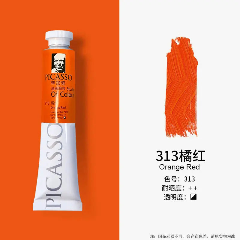 Phoenix 50ml Oil Paint High Saturation Faster Drying Time with Creamy Texture and Consistency for Artists, Students, Beginners