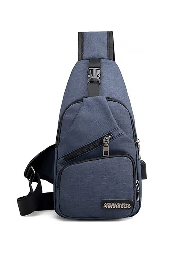 Clearance_New Multifunctional Crossbody Bag Usb Charging Leisure Sports Large Capacity Chest Bag For Men_Continuous updates