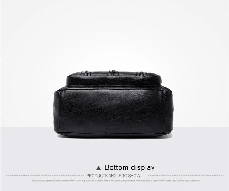 Women's bag Pu multilayered soft leather ladies fashion simple shoulder bags mom's bags crossbody bags