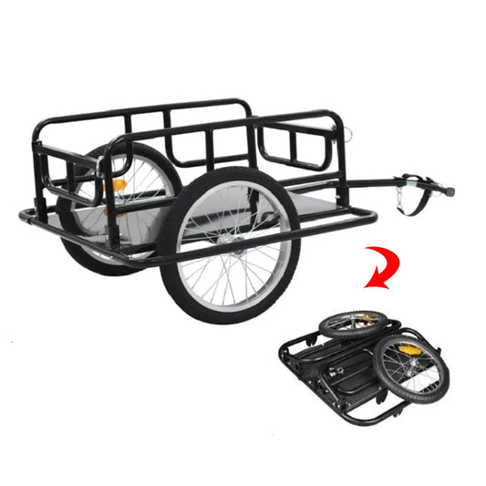 Bicycle Cargoes Trailer Utility with Connector 50kg Load Bearing Wagon Carrier for Outdoor Garden Carrying Luggage Plants