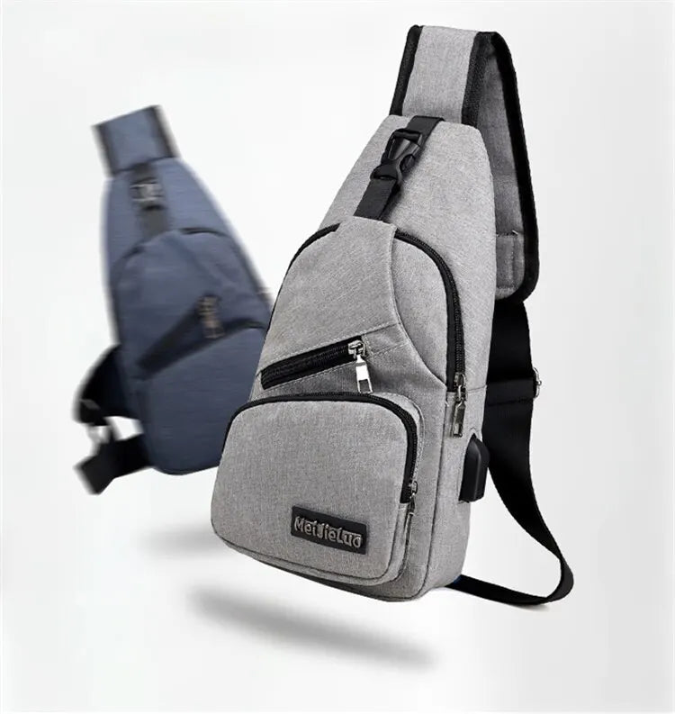 Clearance_New Multifunctional Crossbody Bag Usb Charging Leisure Sports Large Capacity Chest Bag For Men_Continuous updates