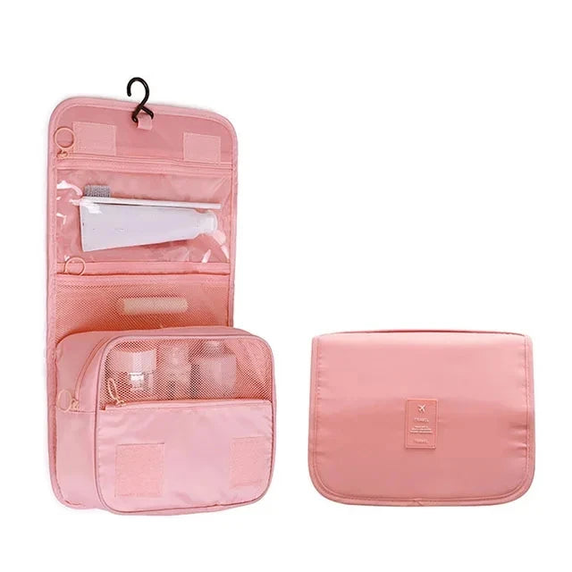 Travel Makeup Bag Waterproof Toiletries Organizer High Quality Women Neceser Bathroom Hook Wash Pouch Hook Makeup Storage Bag