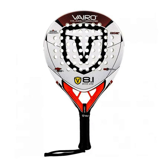 Carbon Fiber Padel Tennis Racket, Rough Surface, Diamond Shape, High Balance, EVA, Soft Memory, Sports Paddle Racquet