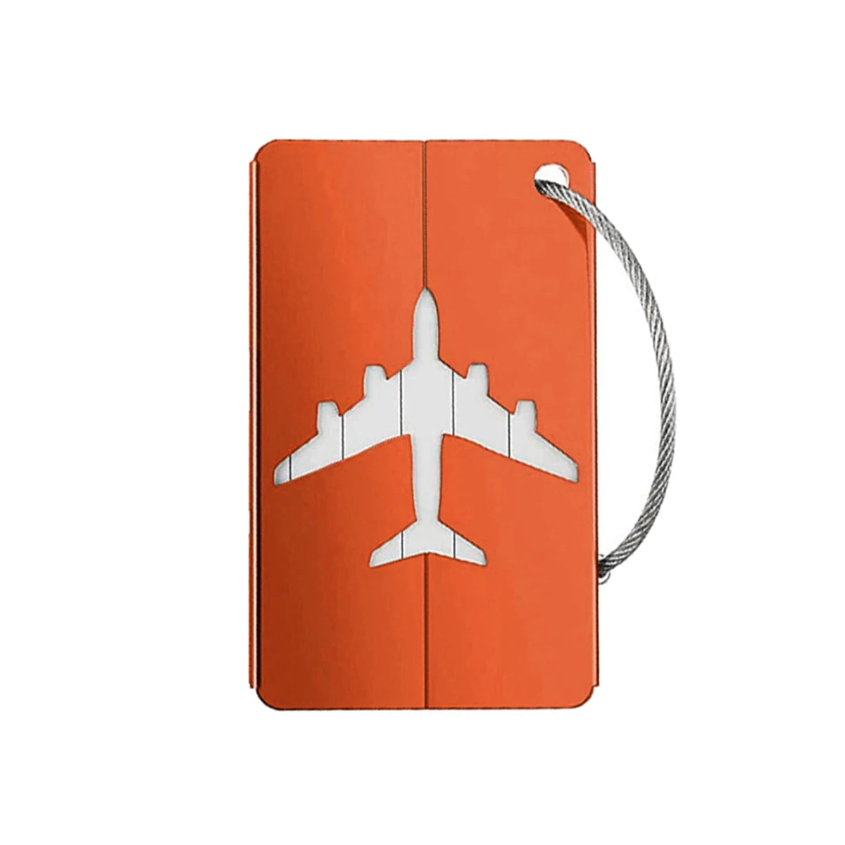 Aluminum Alloy Travel Luggage Tag Hanging Tag Suitcase Tag Plane With Name ID Cards Anti-lost Solid Color Travel Accessories.zmt