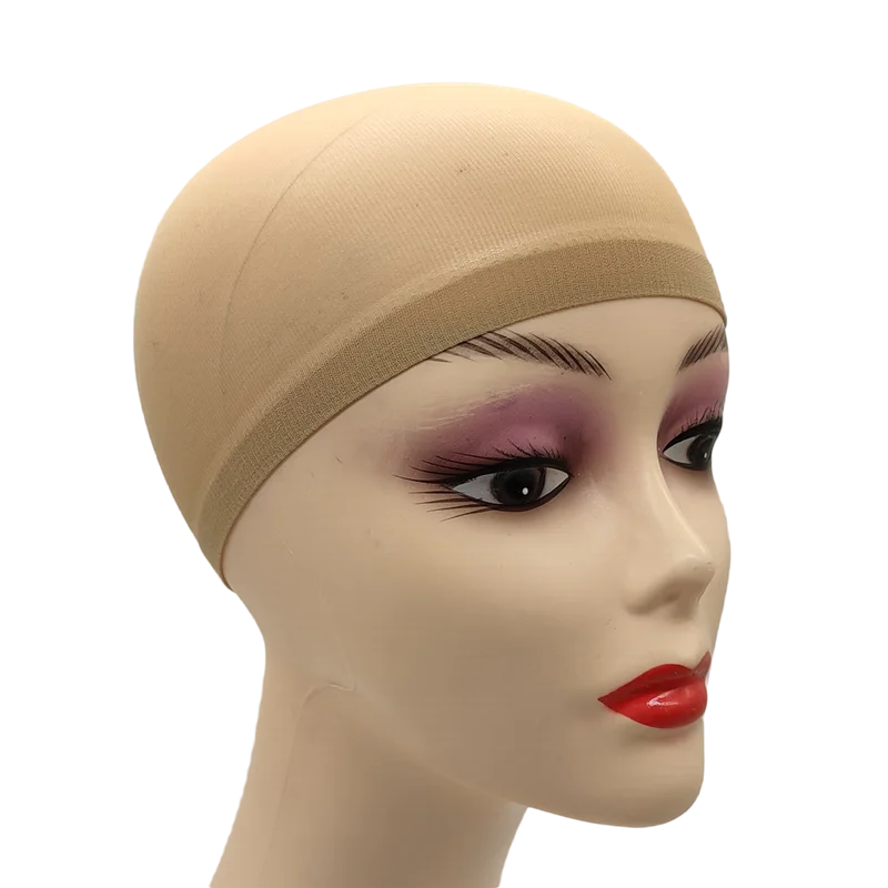 2pcs/Bag Top Stocking Wig Cap Hair Net For Weave Hair Wig Nets Black Brown Stretch Mesh Wig Cap For Making Wigs