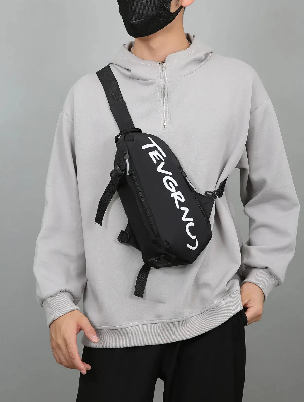 Fashionable Large-Capacity Crossbody Bag for Shopping and Travel Multifunctional Chest Bag