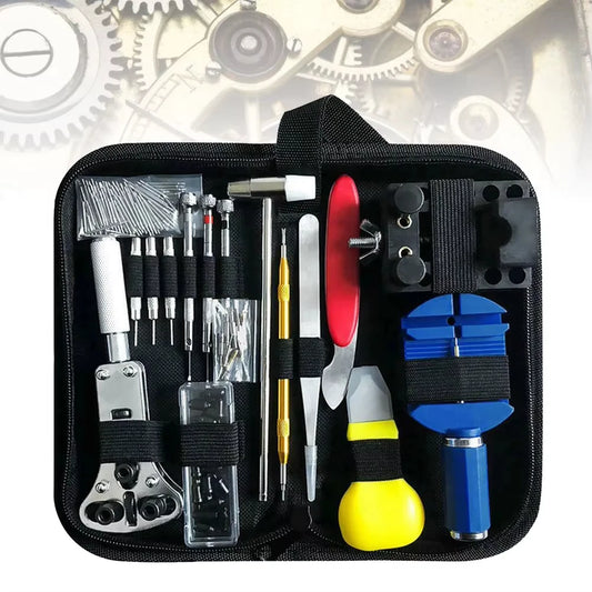 147Pcs/Set Watch Repair Tools kit Set with opener remover tweezers Holder Durable Clock Watch Repair Tool Kit
