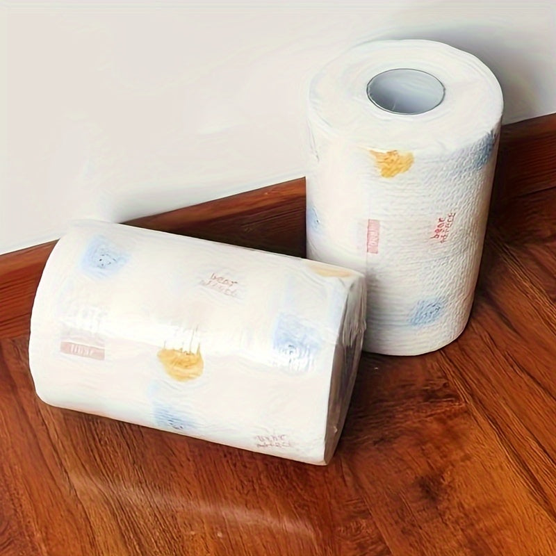 200-Pack Premium Absorbent Paper Towels - Multi-Ply Disposable Kitchen Tissues, Strong Fat-Removing Wipes, Lazy Wipe Alternative - For Everyday Kitchen Use & Parties - Ideal for Homemakers & Busy Families