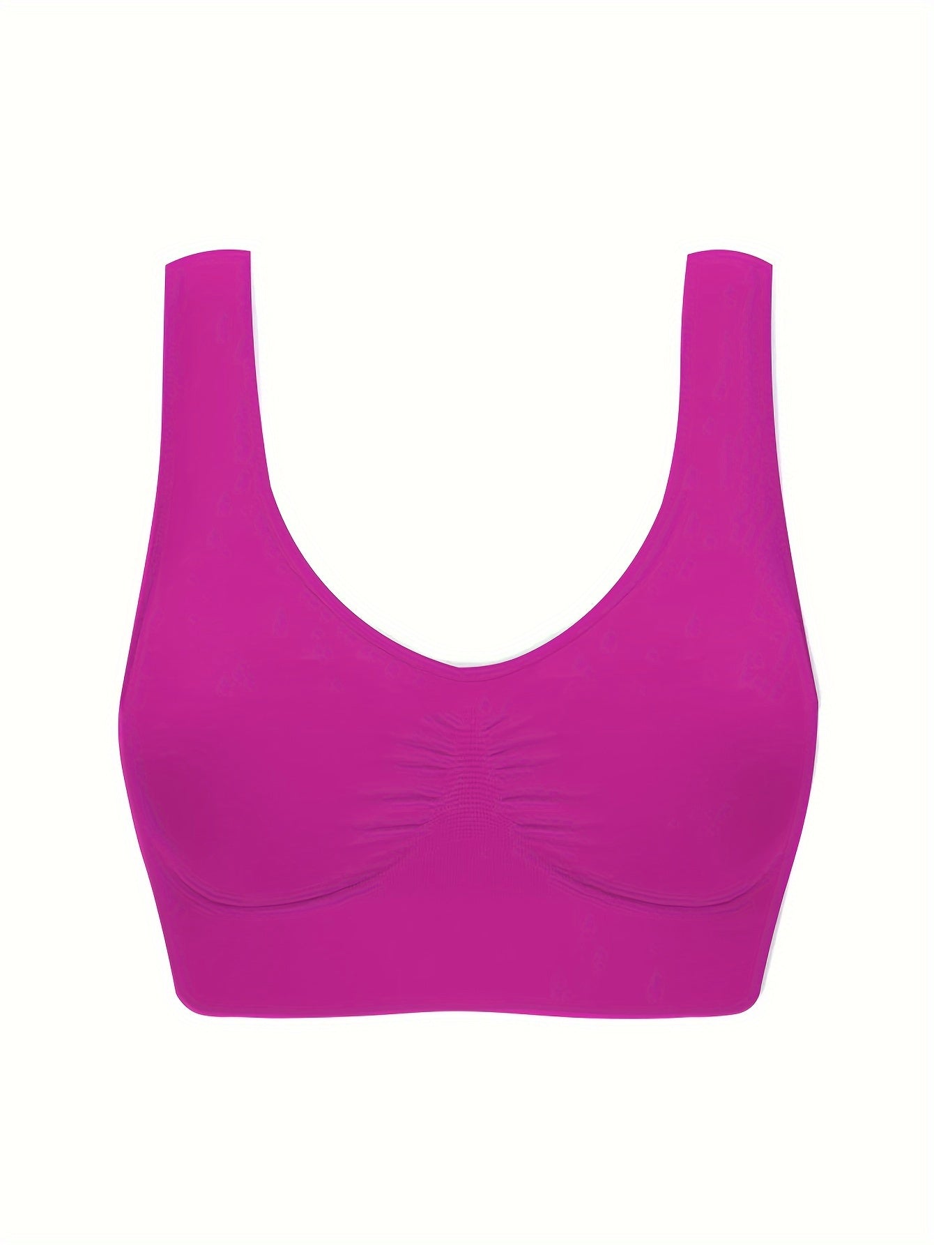 7pcs Women's Sports Bras - Comfy, Breathable Nylon & Elastane Blend, Wireless Design for Running & Workouts, Machine Washable