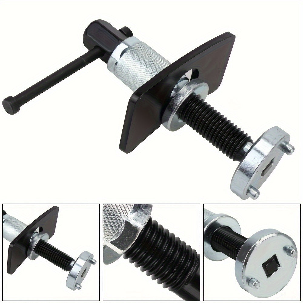 Industrial-Grade Manual Auto Brake Caliper Piston Rewind Tool Kit - No Battery Required for Easy Pad Replacement & Wheel Cylinder Separation