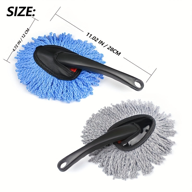 Small Nanofiber Car Dust Removal Brush Soft Mini Bristle Brush Duster Wipe Car Interior Cleaning