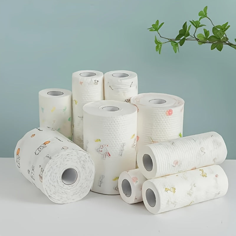 200-Pack Premium Absorbent Paper Towels - Multi-Ply Disposable Kitchen Tissues, Strong Fat-Removing Wipes, Lazy Wipe Alternative - For Everyday Kitchen Use & Parties - Ideal for Homemakers & Busy Families